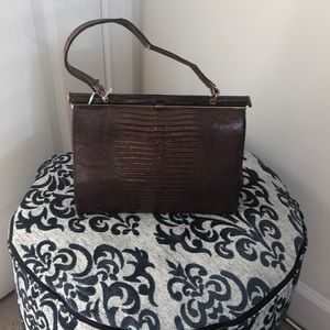 *Rare* Vintage Croc Skin Pocketbook Purse